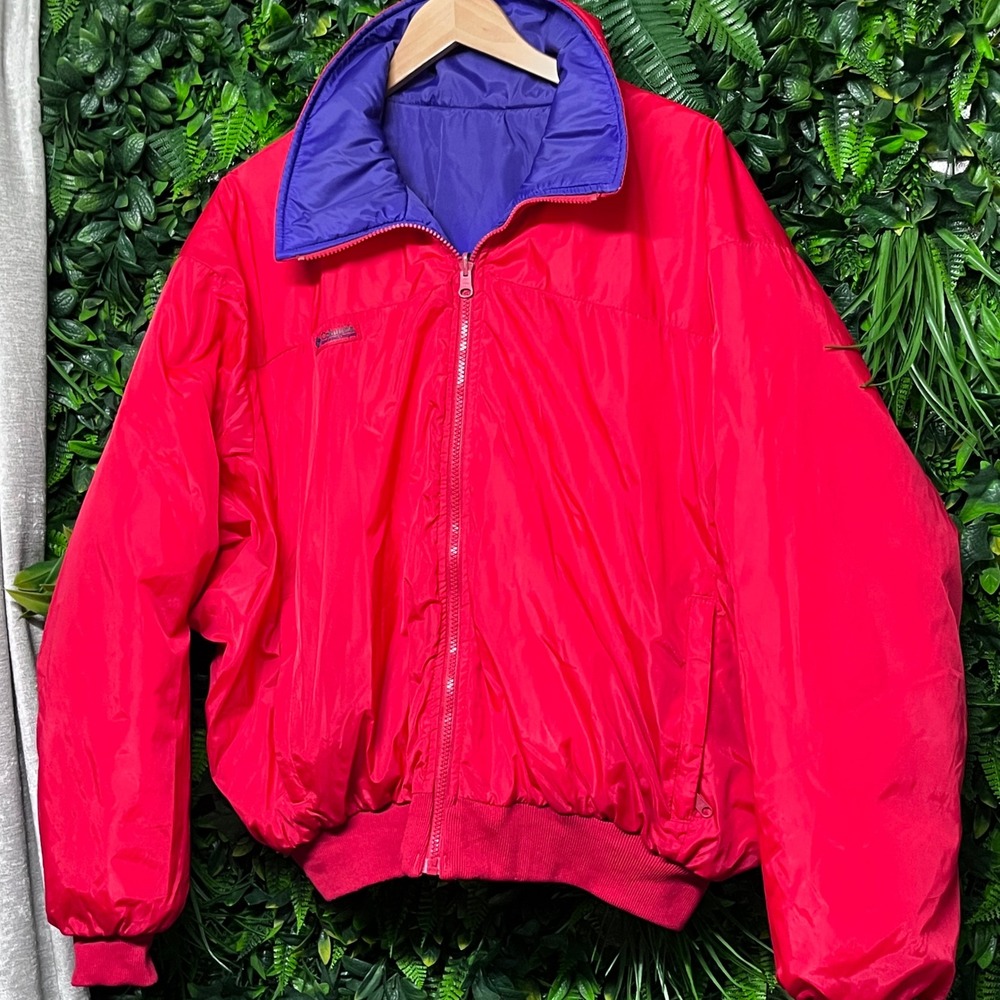 Vintage Columbia Whirlbird 3-in-1 Ski Jacket Mens XL Teal Red 90s Retro‎ Coat - Picture 5 of 11